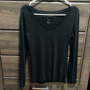 A New Day Black long sleeved v-neck